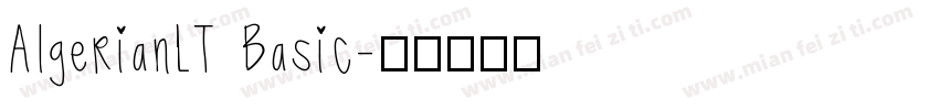 AlgerianLT Basic字体转换